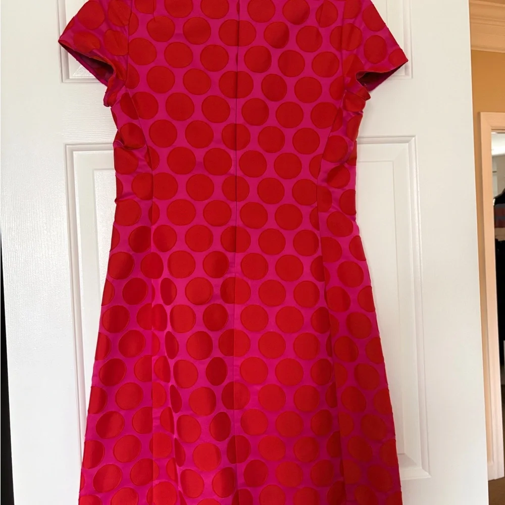 Boden Red Polka Dot Mini Dress - Picture 4 of 4